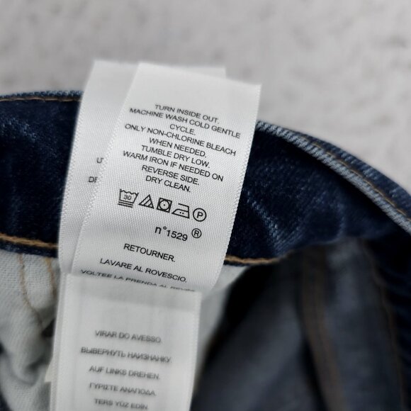 POLO RALPH LAUREN Relaxed Tapered Jeans Distressed Ripped Batero Wash Women's 27 - Picture 9 of 10